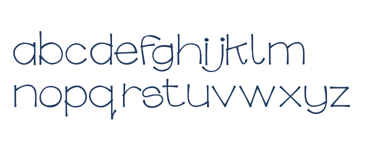 GinaBinaRegular Lowercase