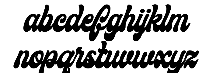 Ginchiest Font LOWERCASE