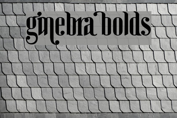 Ginebra Bolds फ़ॉन्ट examples