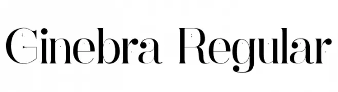 Ginebra Regular  Descarca Fonturi Gratis