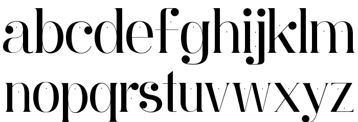 Ginebra Regular Font LOWERCASE