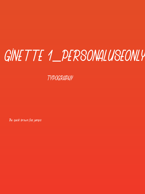 Ginette 1_PersonalUseOnly Poster