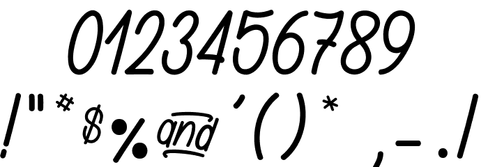 Ginette_PersonalUseOnly Font OTHER CHARS