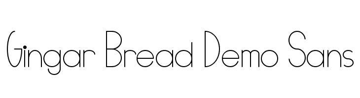 Gingar Bread Demo Sans  Frei Schriftart Herunterladen