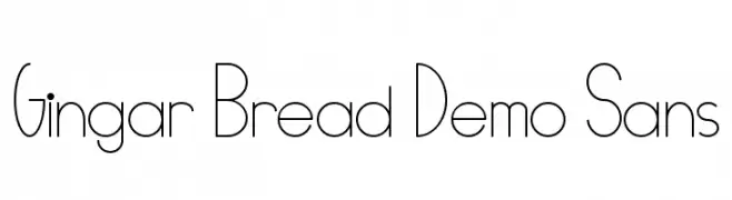 Gingar Bread Demo Sans  Fuentes Gratis Descargar