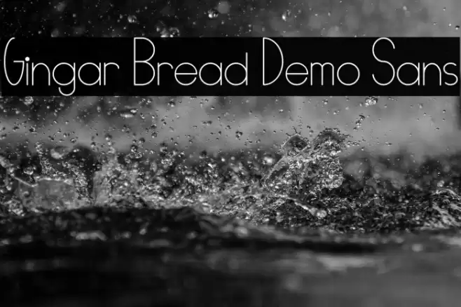 Gingar Bread Demo Sans Font examples