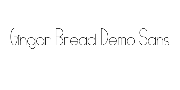 Gingar Bread Demo Sans Logo