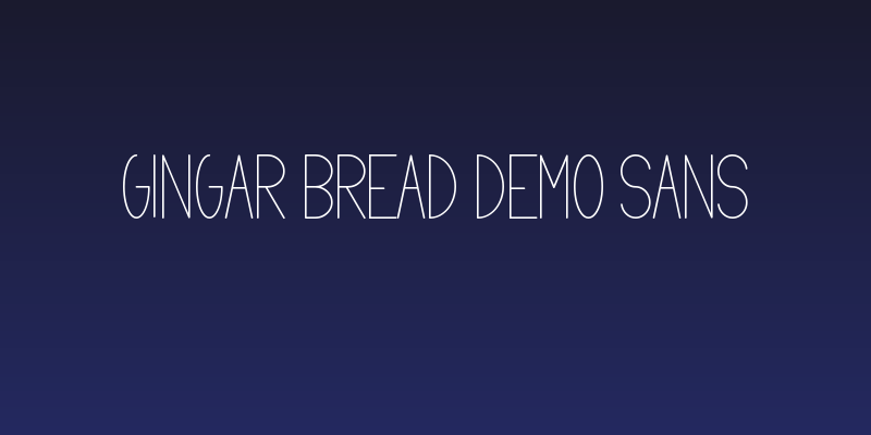 Gingar Bread Demo Sans Social Header