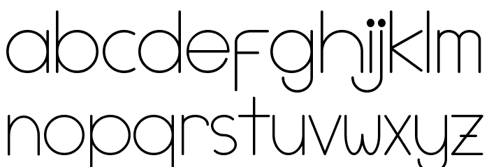 Gingar Bread Demo Sans Font LOWERCASE