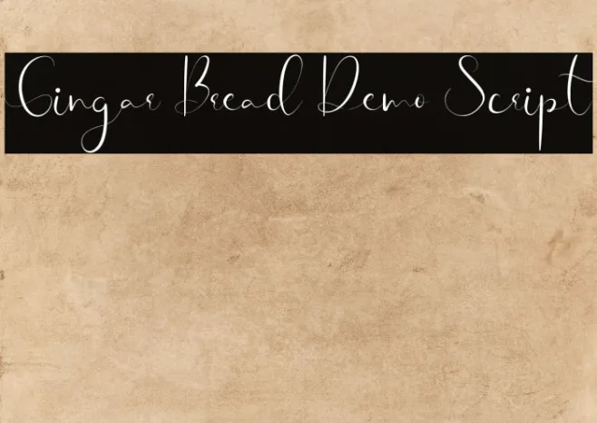 Gingar Bread Demo Script Example 1