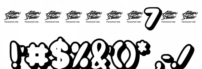 Ginger Biscuit Extrude - PUL Font OTHER CHARS