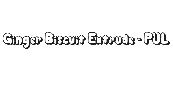 Ginger Biscuit Extrude - PUL Logo