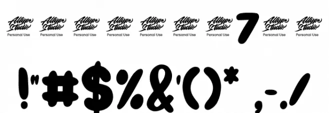 Ginger Biscuit - Personal Use Font OTHER CHARS