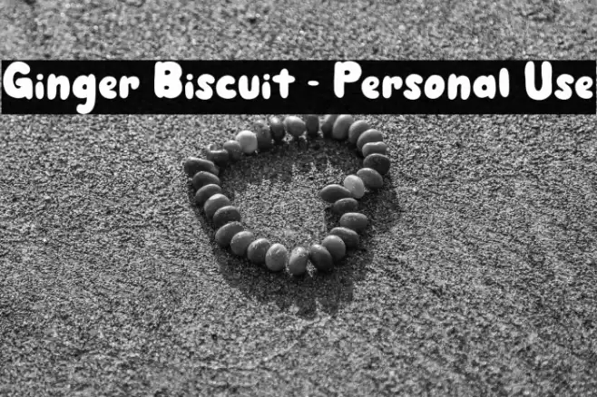 Ginger Biscuit - Personal Use Font examples
