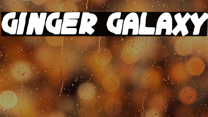 Ginger Galaxy Font examples