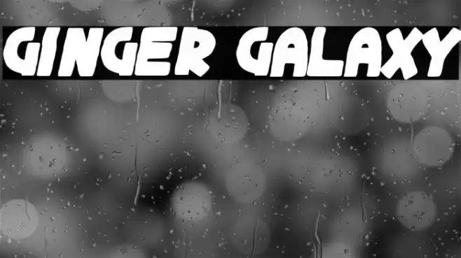Ginger Galaxy Fonte examples