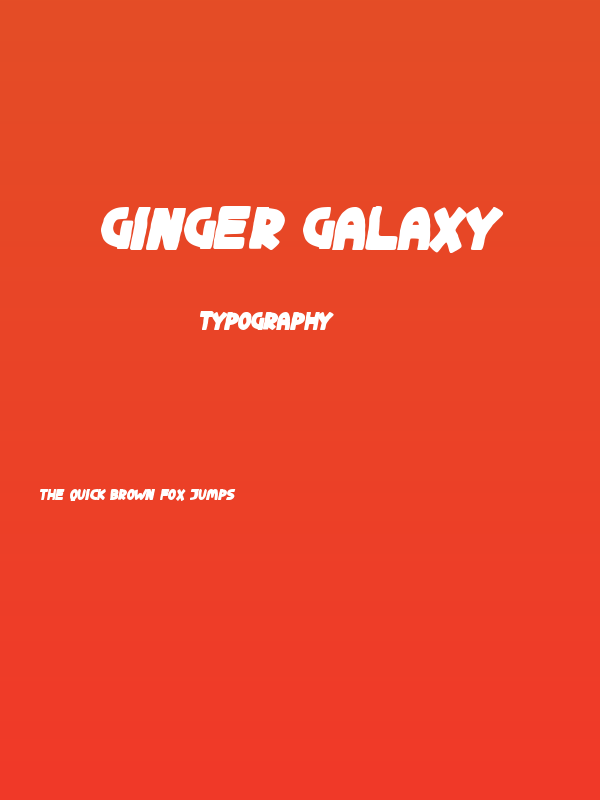 Ginger Galaxy Poster