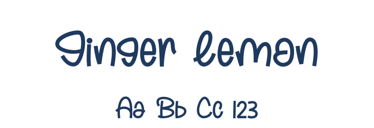 Ginger Lemon Font Preview