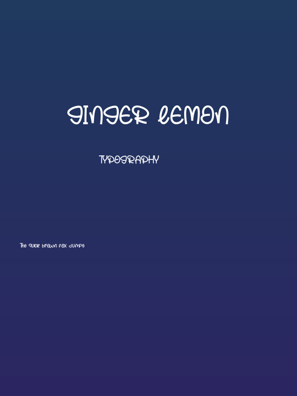 Ginger Lemon Poster