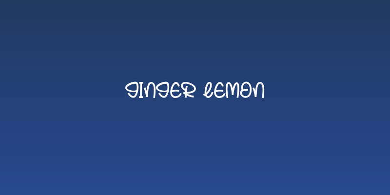 Ginger Lemon Social Header