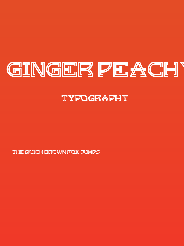 Ginger Peachy NF Poster
