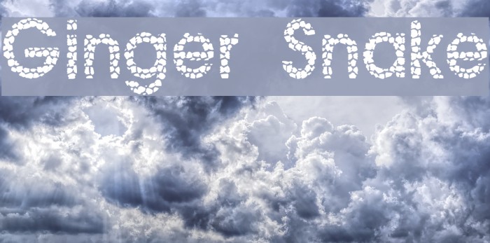 Ginger Snake Font examples