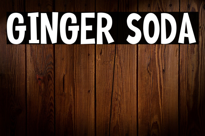Ginger Soda Font examples