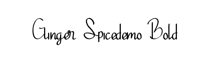 Ginger Spicedemo Bold  baixar fontes gratis