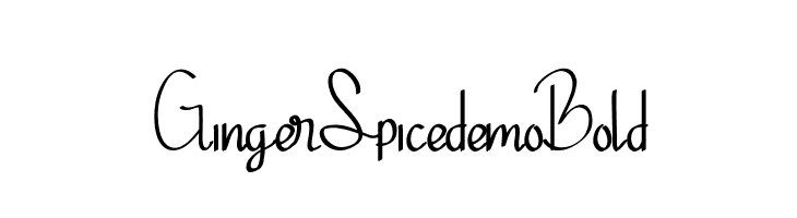 Ginger Spicedemo Bold  免费字体下载