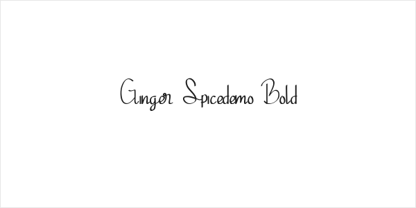 Ginger Spicedemo Bold Logo