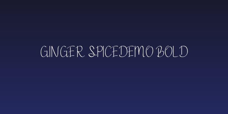 Ginger Spicedemo Bold Social Header