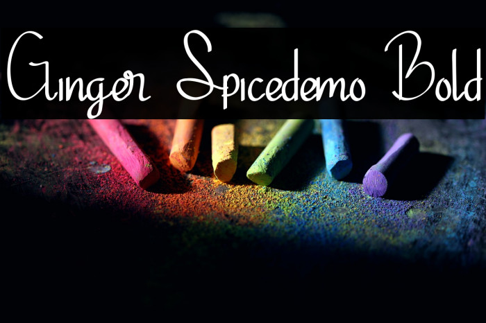 Ginger Spicedemo Bold Example 2