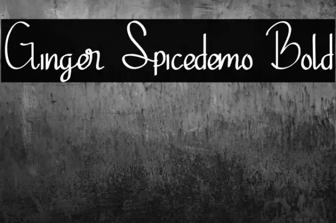 Ginger Spicedemo Bold Font examples