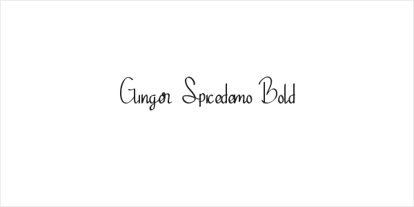 Ginger Spicedemo Bold Logo