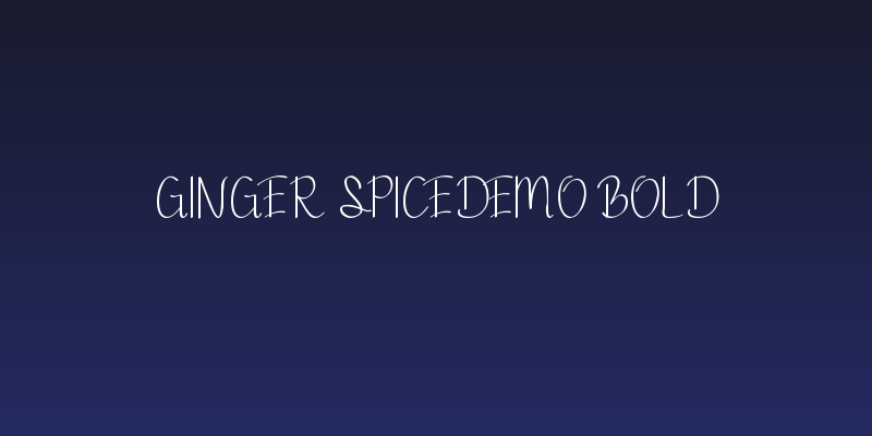Ginger Spicedemo Bold Social Header