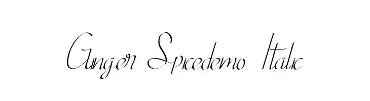 Ginger Spicedemo Italic  baixar fontes gratis