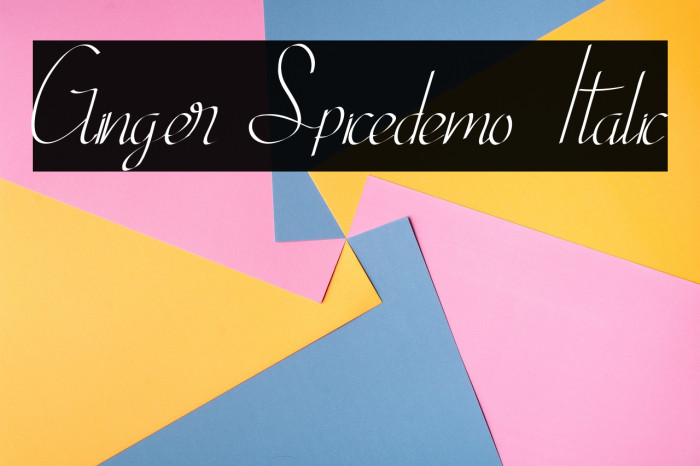 Ginger Spicedemo Italic Example 2