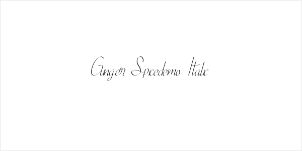 Ginger Spicedemo Italic Logo