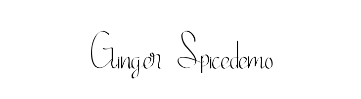 Ginger Spicedemo  Скачать бесплатные шрифты