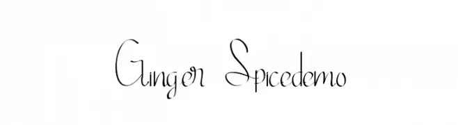 Ginger Spicedemo  Descarca Fonturi Gratis