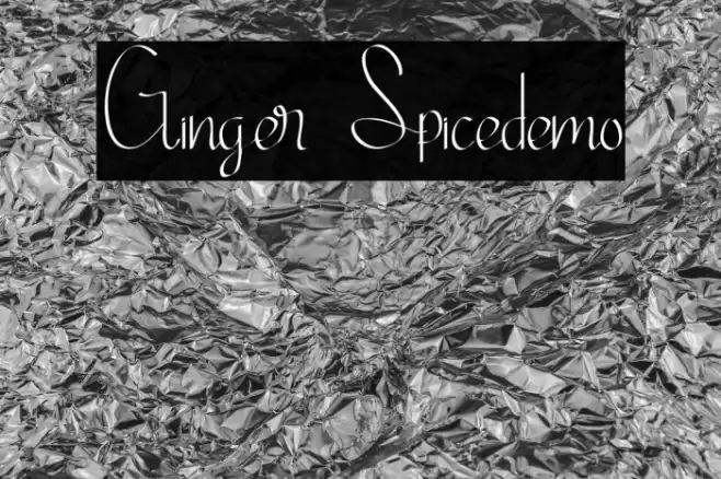 Ginger Spicedemo Font examples
