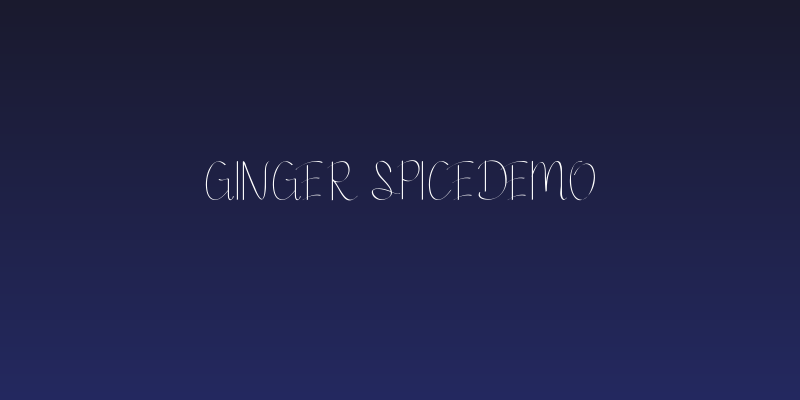 Ginger Spicedemo Social Header