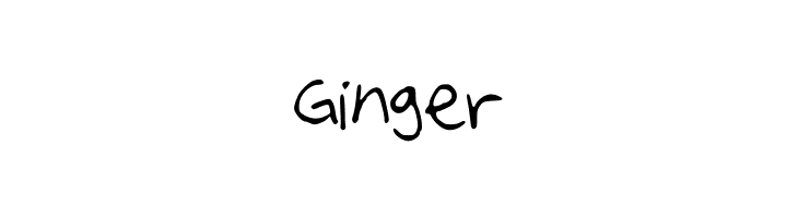 Ginger  नि: शुल्क फ़ॉन्ट्स डाउनलोड