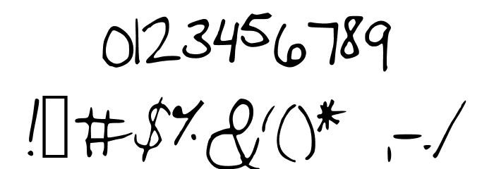 Ginger Font OTHER CHARS