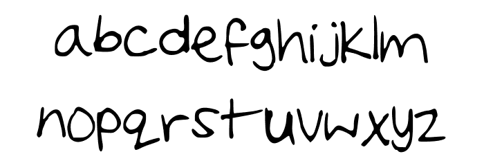 Ginger Font LOWERCASE
