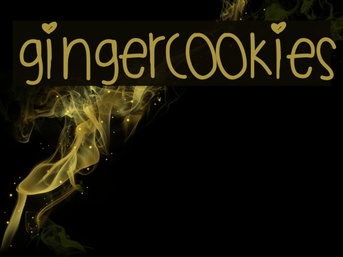 GingerCookies Font examples