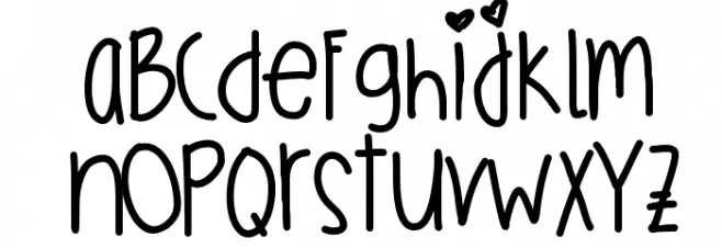 GingerCookies Font LOWERCASE