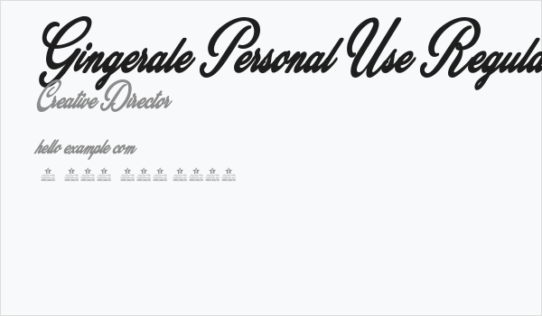 Gingerale Personal Use Regular Business Card