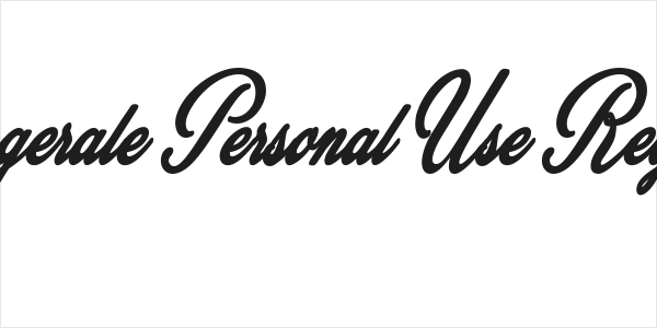 Gingerale Personal Use Regular Logo