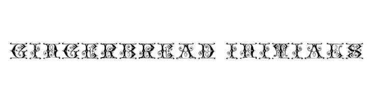 Gingerbread Initials Font